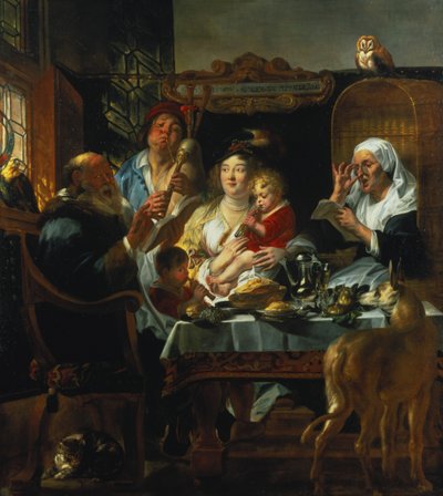 As the Old Sing, the Young Pipe by Jacob Jordaens